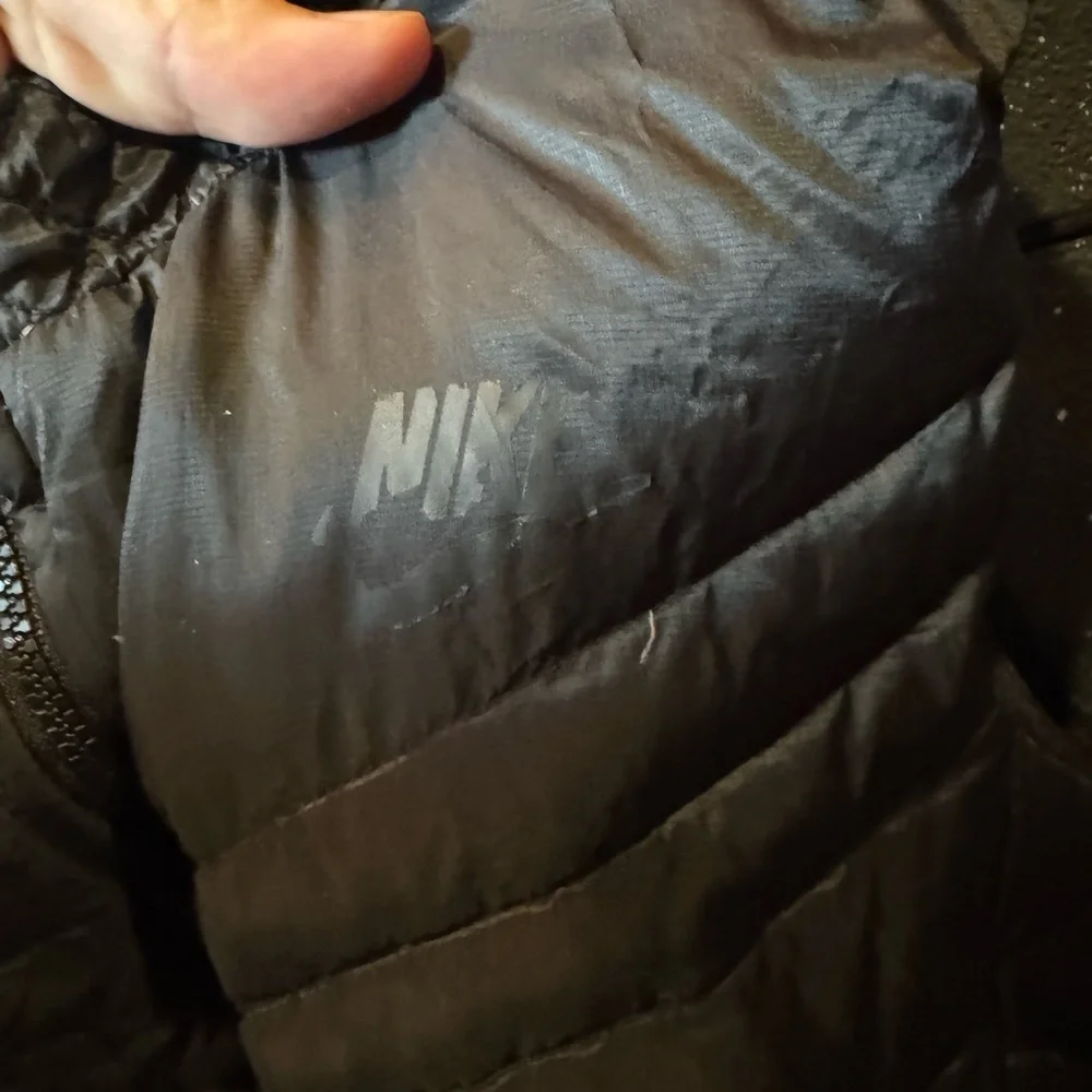 Nike Black Quilted Puffer Zip Up Vest
